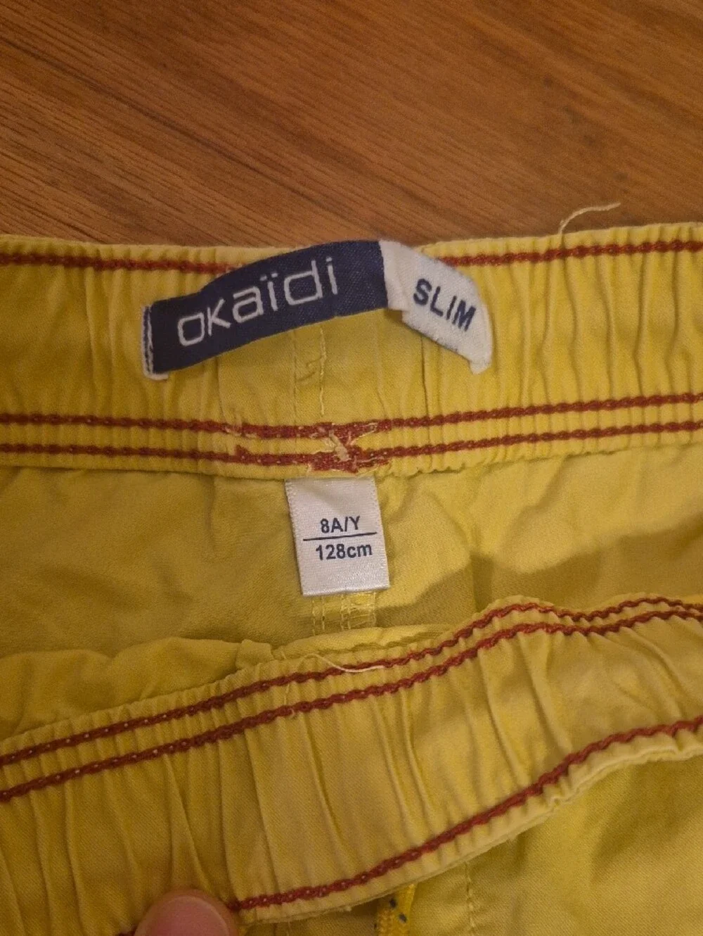 Kids Yellow Drawstring Casual Shorts
